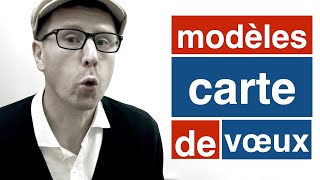 Modèle de carte de voeux  en français facile B1 [upl. by Alpers746]