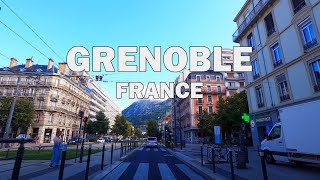 Grenoble France  Driving Tour 4K [upl. by Ellehcir]