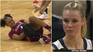 Player KICKED After Trying To TRIP Opponent With Her Legs Then Waves Goodbye To Her After Ejection [upl. by Wiedmann]