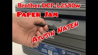 Brother DCPL2540DW Rear Paper Jam Repair and cleaning [upl. by Nunnery]