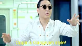 Oppa Gangnam style english subittlesiyrics [upl. by Haramat242]