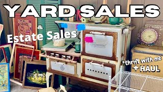 YARD SALES  Estate Sales  thrift with me  youtube [upl. by Demakis]