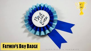 How to Make Fathers Day Trophy Card  paper crafts for kids [upl. by Aynwat]