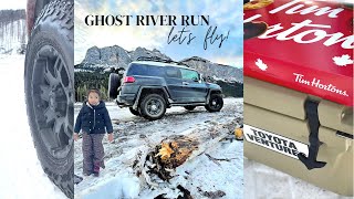 Scenic Ghost River runTrans Alta Trail Alberta  Lets fly [upl. by Azarcon440]