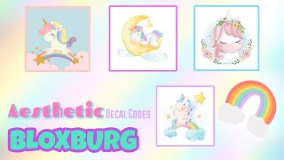 AESTHETIC UNICORN DECALS FOR BLOXBURG  ROBLOX [upl. by Sirromad]