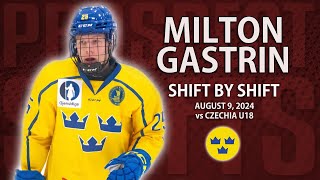 Milton Gastrin vs Czechia U18  Aug 9 2024  Hlinka Gretzky Cup [upl. by Assirac]