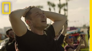 BehindtheScenes See How Elon Musk Celebrated the Falcon Heavy Launch  National Geographic [upl. by Savory]