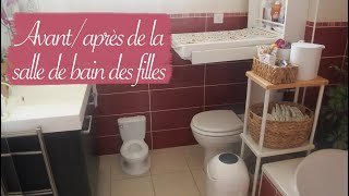 VLOG  Avantaprès de la salle de bain des filles [upl. by Airamzul]