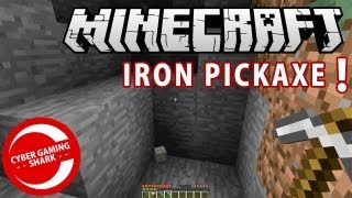 HOW TO MAKE IRON PICKAXE MINECRAFT [upl. by Papert]