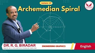 Archemedian Spiral Engineering Drawing  Lecture 27 Engineering Graphics labtech DrRamDasbiradar [upl. by Lareneg]