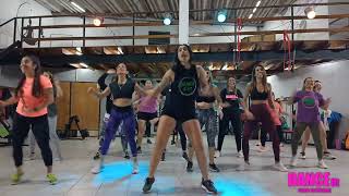 POLLERA COLORA Coreografia Cumbia DANCEfitZumba [upl. by Litman]