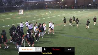 Manhasset vs Syosset Girls lax 4224 [upl. by Handel]