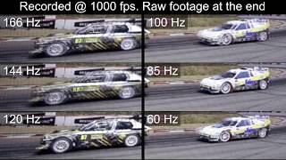 Games 166Hz vs 144Hz vs 120Hz vs 100Hz vs 85Hz vs 60Hz Monitor refresh rates [upl. by Ojeibbob883]