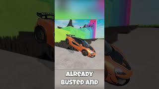 Can a McLaren Survive Drops in BeamNG Drive Mods beamng beamngdrive beamngcrash shorts [upl. by Oakley]