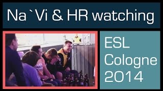 NaVi amp HR watching ESL Cologne final [upl. by Eleynad220]