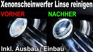 Xenonscheinwerfer trübe Linse reinigen Skoda Octavia 3 Scheinwerfer ausbauen einbauen backen [upl. by Bonucci]