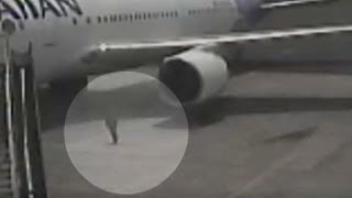 Watch teen stowaway exit wheel well of plane [upl. by Bracci]