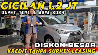 12 JUTA CICILAN TOYOTA AGYA REVIEW MOBIL MURAH 2024 ‼️ MOBIL SEHARGA MOTOR [upl. by Ileana]