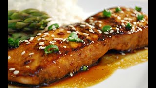 Quick and EASY Salmon Teriyaki Recipe [upl. by Castillo]