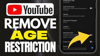 How To Remove Age Restriction On YouTube  Full Guide [upl. by Blunk]