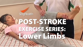 PostStroke Exercises Part 2 Lower Limb [upl. by Cotsen]