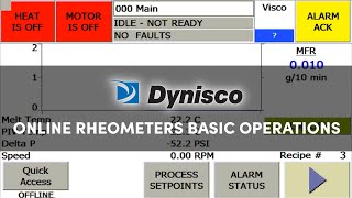 Dynisco Online Rheometers  Basic Operations Guide [upl. by Wadell657]