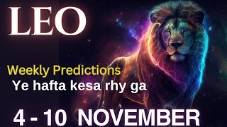 LEO  SINH RASHIFAL  WEEKLY TAROT READING  NOVEMBER 2024  HOROSCOPE ASTROLOGY  IN HINDI [upl. by Terle]