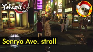 Senryo Ave quick stroll Kamurocho Tokyo  Yakuza 0 [upl. by Ramses692]