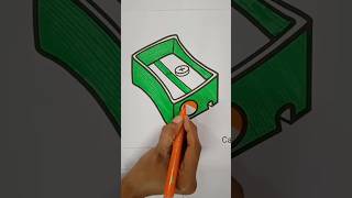 sharpner drawing 🎨🖌️shorts drawing colouring art easy [upl. by Seidler67]