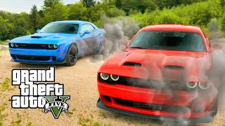 GTA 5 BLOODS VS CRIPS HELLCAT BATTLE [upl. by Tenn]