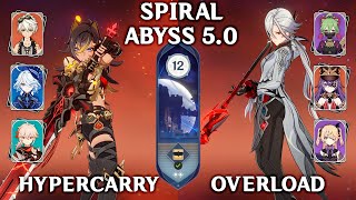 Dehya Hypercarry amp Arlecchino Overload Spiral Abyss 50 Genshin Impact 50 [upl. by Esinaej648]