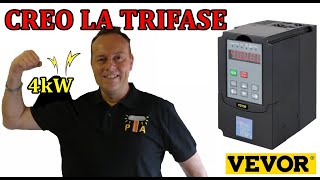 0902 COME CREARE LA TRIFASE IN CASA VEVOR VFD 4KW [upl. by Oulman]