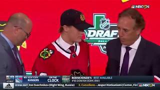 Blackhawks draft D Boqvist No 8 [upl. by Notreve]