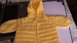 Easy to Crochet Baby Hoodie Sweater  Video 1  Yolanda Soto Lopez [upl. by Billie145]