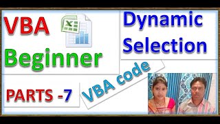 dynamic selection in vba  Parts7 dynamic selection in excel  vba excel [upl. by Keener170]