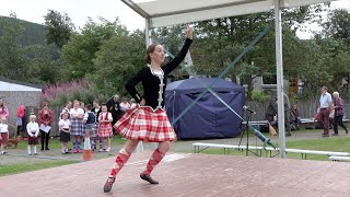 A display of the Scottish Highland Dance Barracks Johnny during Ballater Games picnic in 2021 [upl. by Dibb253]