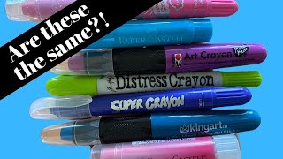 Cant Get Faber Castell Gelatos TRY THESE Gel Crayons for STUNNING Mixed Media Portraits [upl. by Dolan]