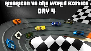 DIECAST CARS RACING TOURNAMENT  AMERICAN VS WORLD EXOTIC CARS 4 [upl. by Townie]