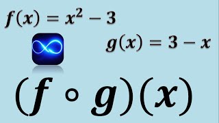 Composición de funciones Método fácil Ejemplo 2 [upl. by Gnilsia]