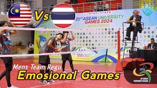 EMOSIONAL GAMES 🇲🇾 MAS Vs THA 🇹🇭 Asean University Games 2024 [upl. by Niwled342]