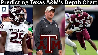 Predicting Texas AampMs Depth Chart In 2024  Texas AampM Aggies Football [upl. by Delwyn]