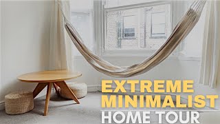 EXTREME MINIMALIST HOME TOUR feat EVERYTHING I OWN [upl. by Ainit]