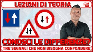 ESAME TEORICO PATENTE SEGNALI SIMILI CONOSCI LE DIFFERENZE E ATTENZIONE SE LI TROVI SU STRADA [upl. by Ived]