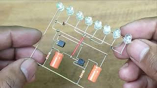 How Make Latest LEd Chaser 2024 with C1815 Transistorsaelectric [upl. by Arada]