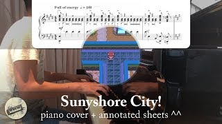 quotSunyshore Cityquot from quotPokémon DPPtquot  Piano Cover  Sheets D [upl. by North]