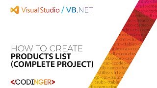 VBNET  Products List Complete Project [upl. by Latyrc]