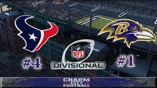 MADDEN NFL 2024  AFC DIV PLAYOFF  Houston TEXANS vs Baltimore RAVENS  Game Preview  Simulation [upl. by Miuqaoj563]