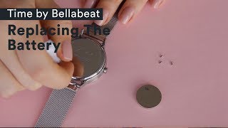 Time by Bellabeat Tutorials Replacing the battery [upl. by Ahsitul]