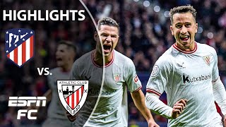 Atletico Madrid vs Athletic Club  Copa del Rey Highlights  ESPN FC [upl. by Katlin]