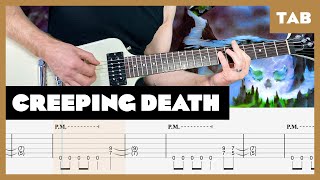 Metallica  Creeping Death  Guitar Tab  Lesson  Cover  Tutorial [upl. by Ursas927]